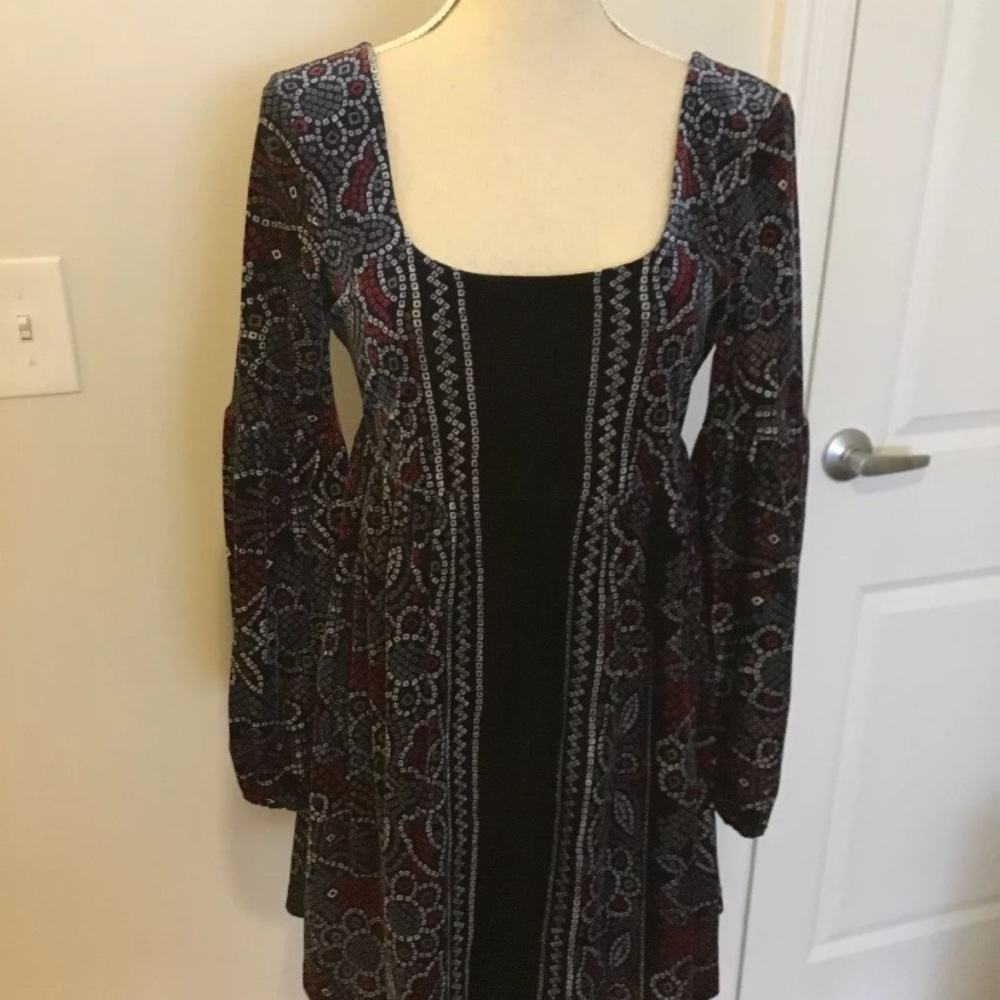Free people boho velvet dress